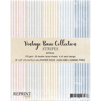 Reprint Designpapier - Stripes Basic